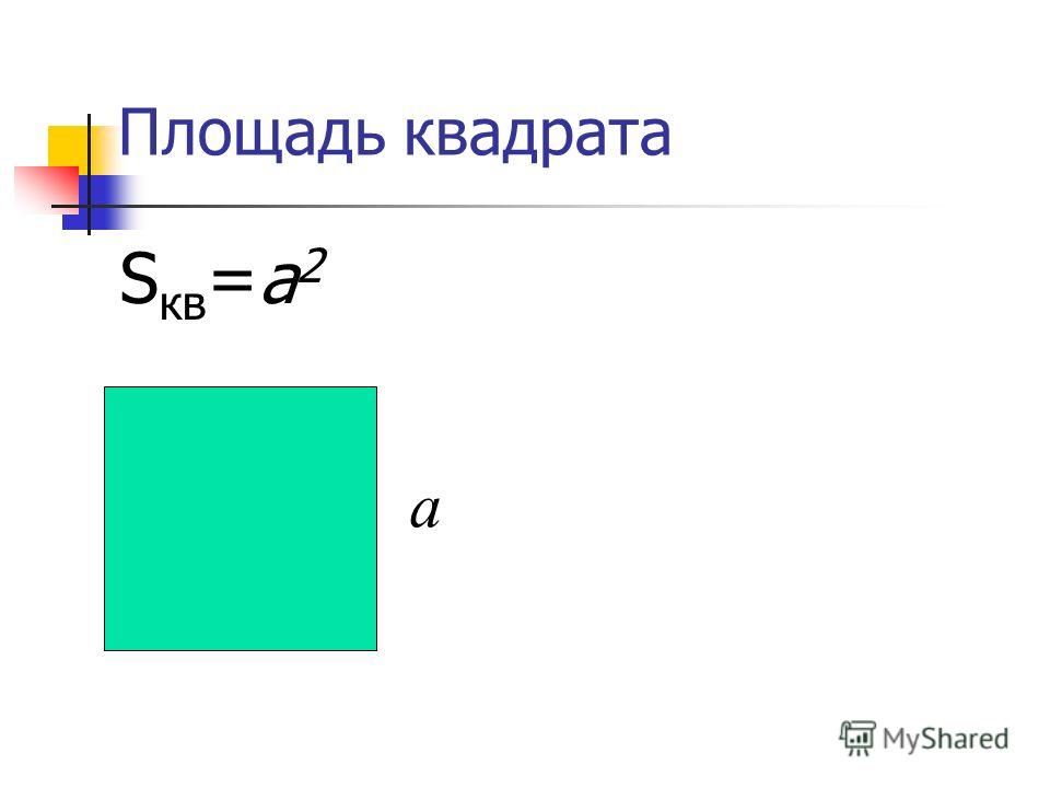 Площадь квадрата равна 1 2