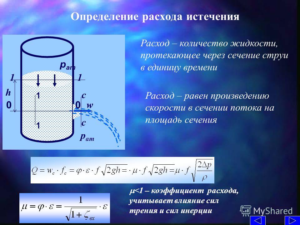 Примеры вычисления объема в литрах