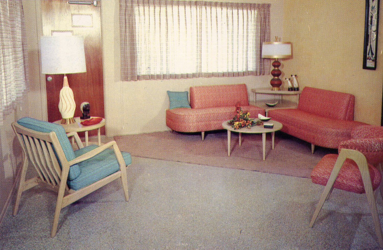комната в стиле 70 х