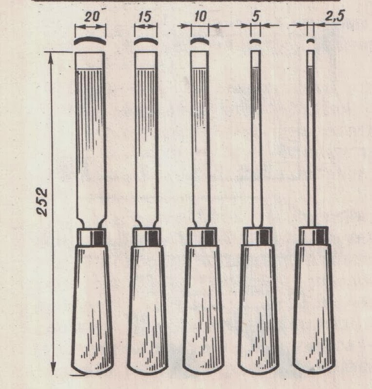 Чертежи резцов по дереву