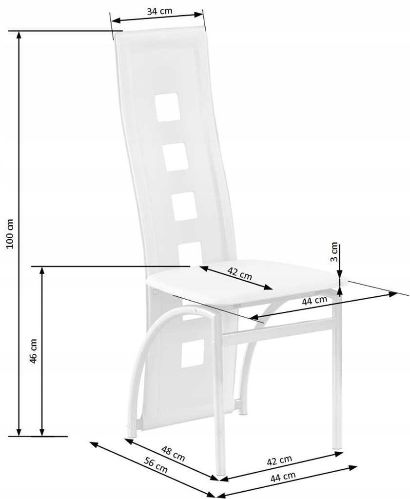 стандартный размер столового стула