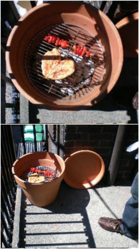 Portable Terra Cotta Pot Grill