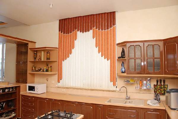 жалюзи на окна вертикальные тканевые на кухню, фото 16
