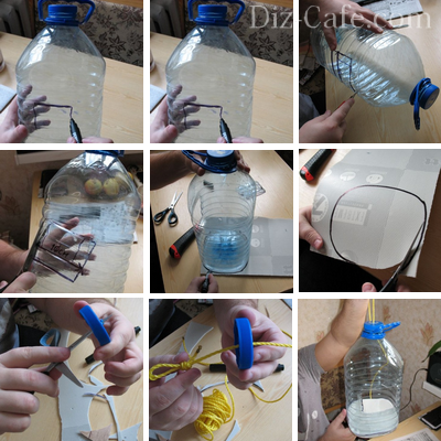 МК по созданию кормушки из пластиковой бутылки
