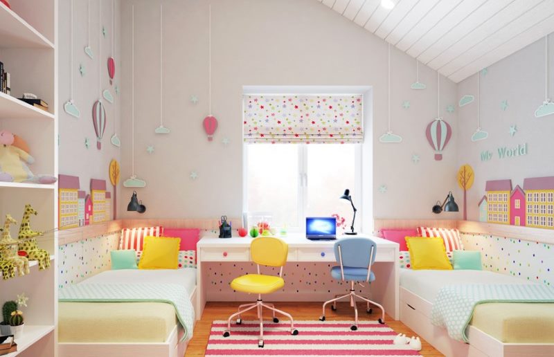 Детская комната в розовых оттенках