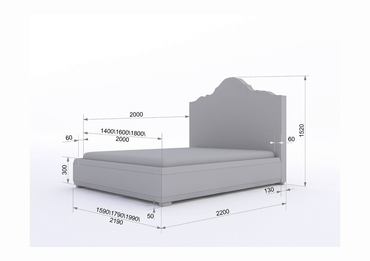 Кровать ширина 160 длина 200