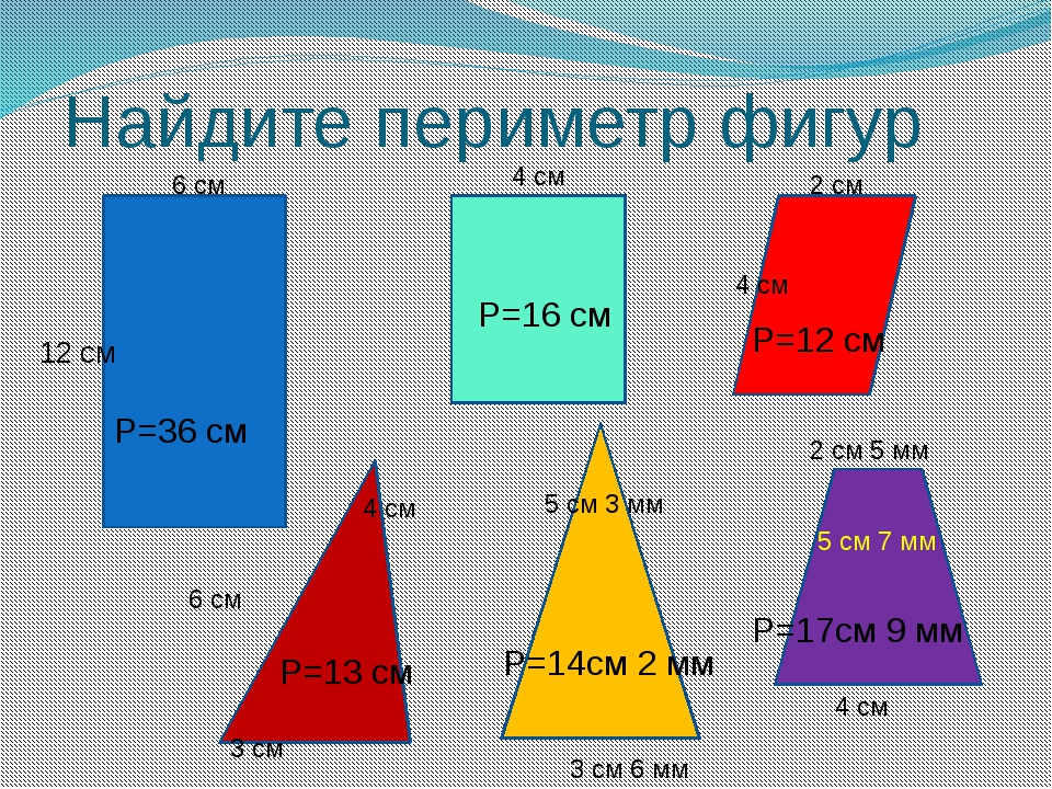 Презентация площадь и периметр геометрических фигур