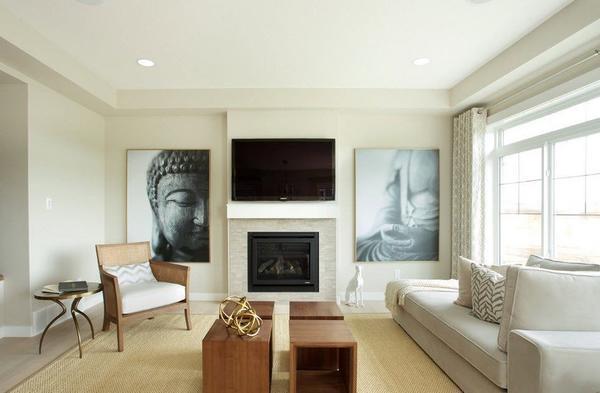 Для гостиной небольшого размера прекрасно подойдет стиль минимализм с минимальным количеством мебельного гарнитура