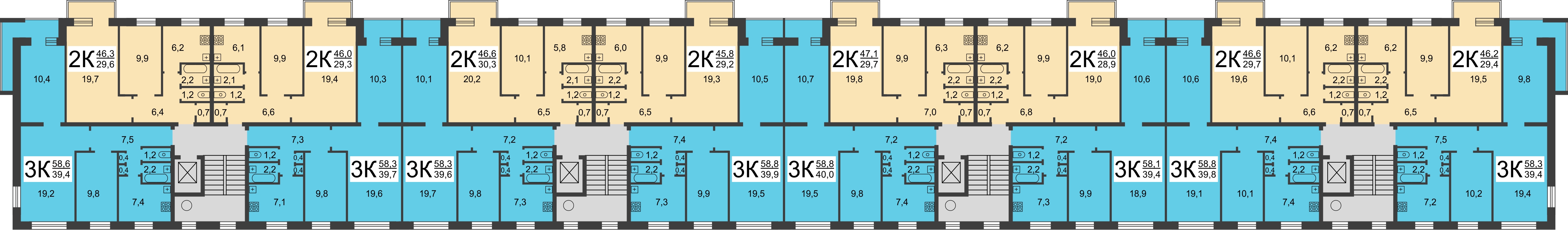 Планировка панельного дома 5 этажей: 1-515/5 | RussianRealty