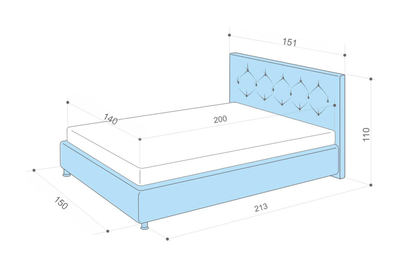 Размер белья на двуспальную кровать