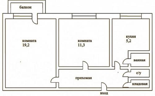 Планировка хрущевки 2 комнаты. Варианты планировки