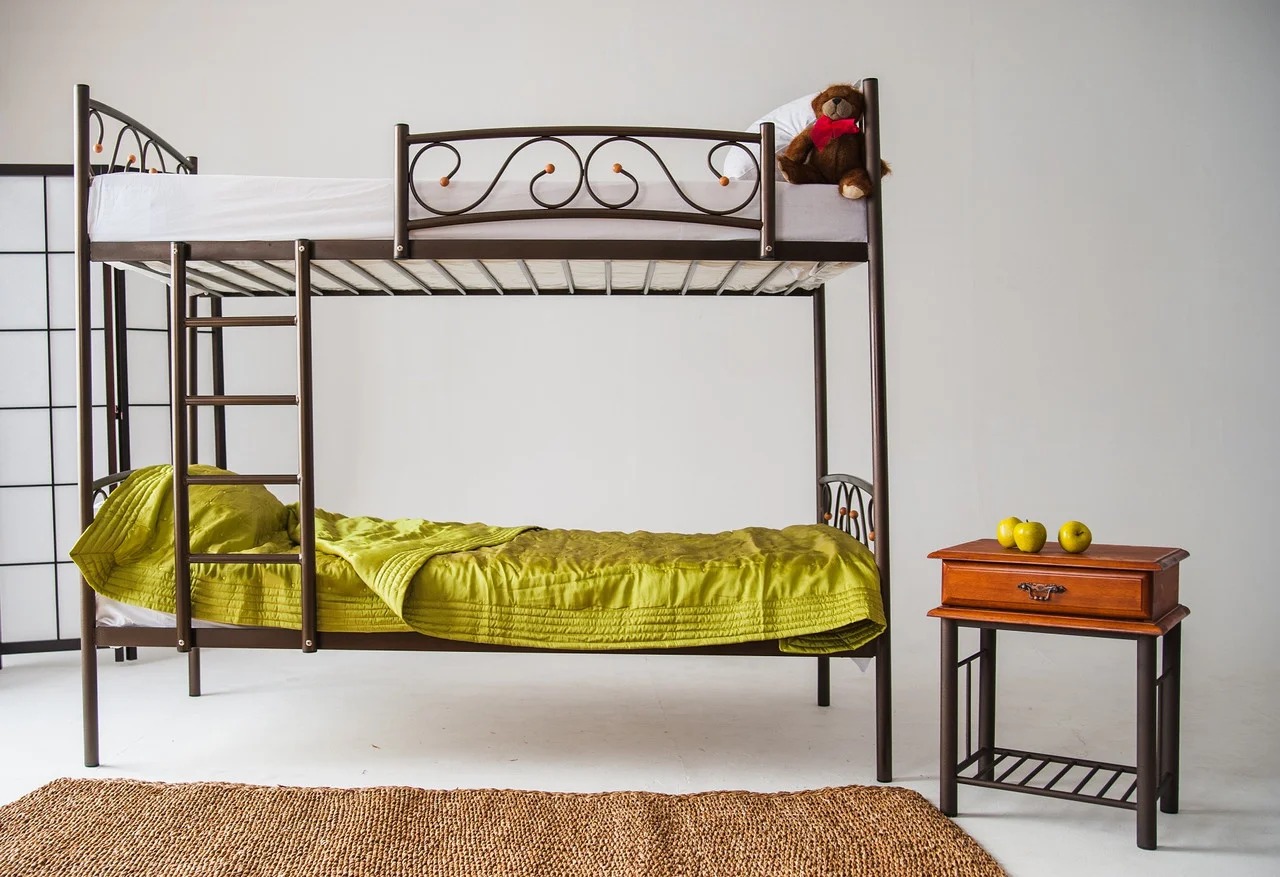 металлическая двухъярусная кровать фото дизайна