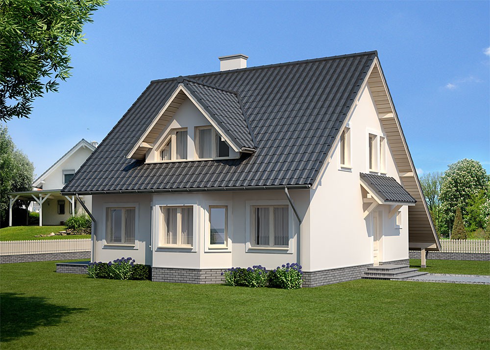 Дизайн крыш загородного дома