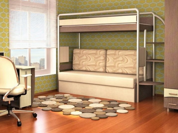 Двухъярусные кровати с диваном внизу для родителей: разновидности и тонкости выбора