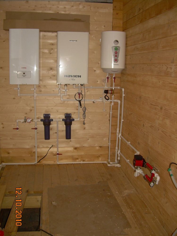 Отопление дома газовым котлом: Газовое отопление частного загородного .
