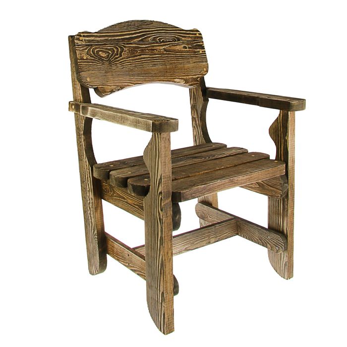 Кресло для бани из дерева
