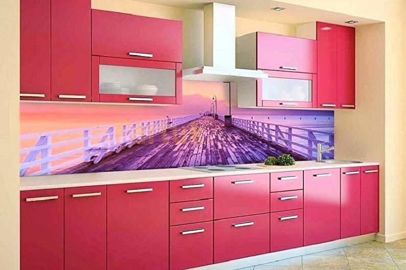 Дизайн скинали для кухни - Скинали с 3D-рисунком