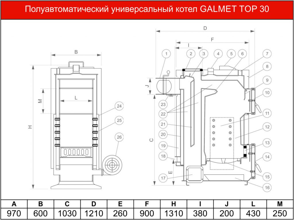 Котел механик чертеж