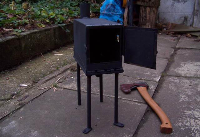 печка для гаража на дровах