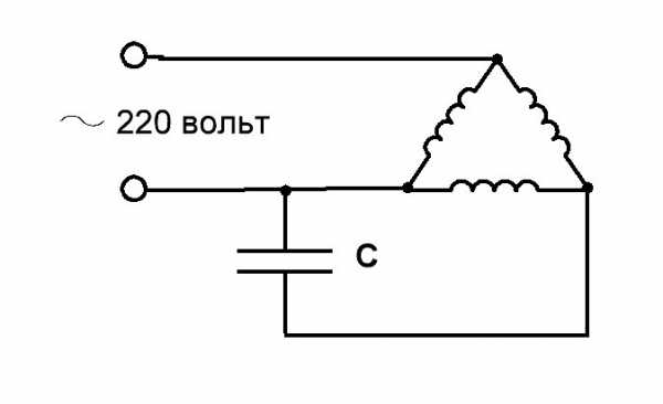 Подобрать конденсатор для электродвигателя 220в схема